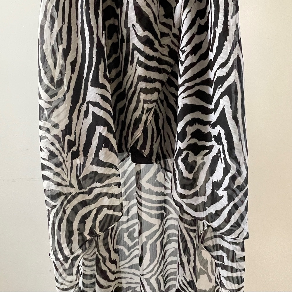 Free People Black and White High Low Dress Size S - Picture 4 of 5